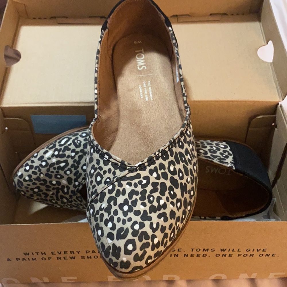 Toms Leopard Print Flats